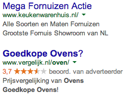 Ad zonder keyword