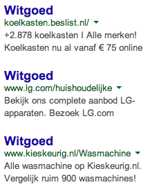 Gekopieerde ads
